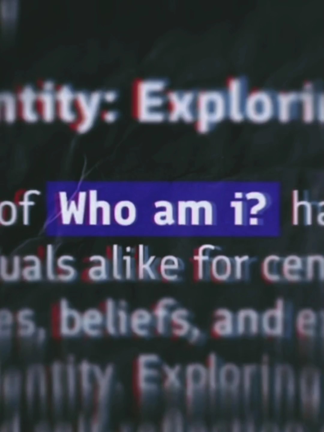 ¿Quién soy? 