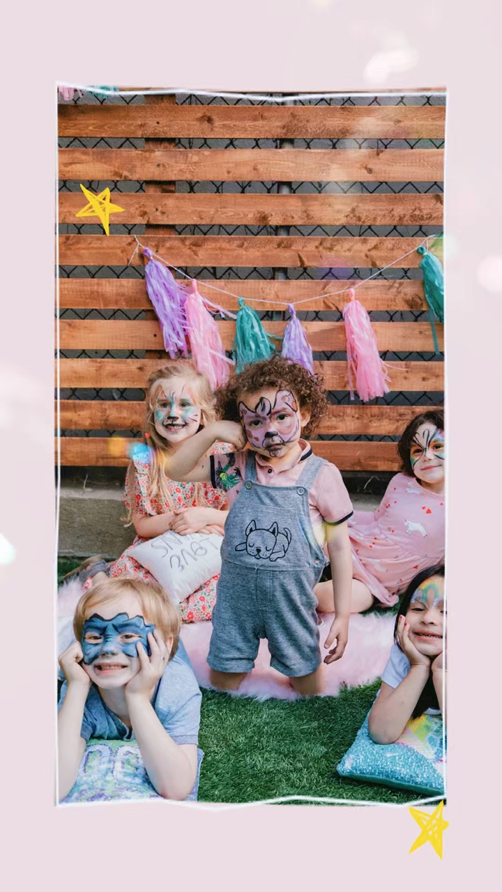 Plantilla de fotos para niños 