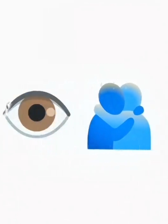 Auge und Umarmung 