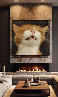 TV on the wall 