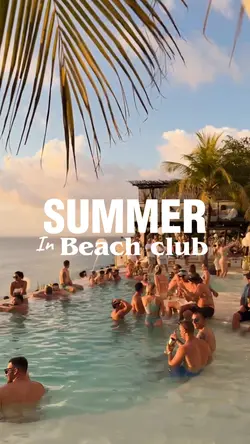Summer in beach club