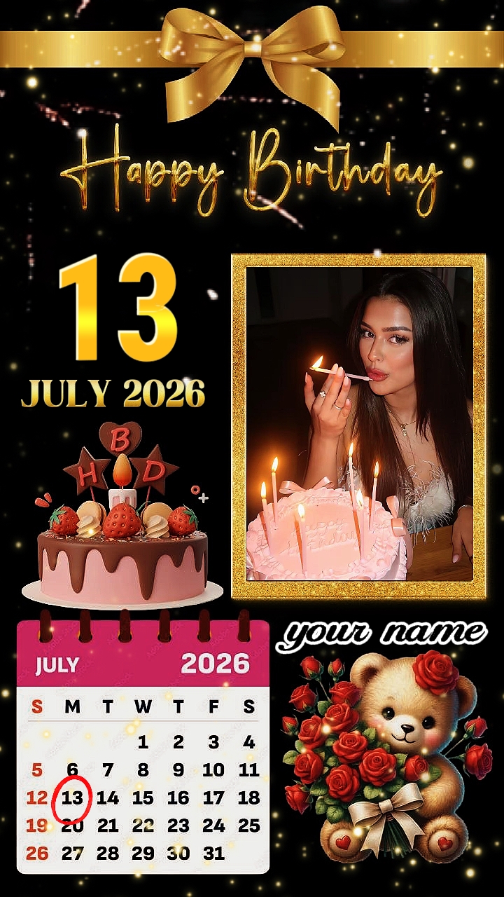 Feliz cumpleaños 13 de julio 