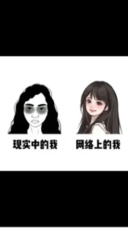 现实中的我vs网络上的我