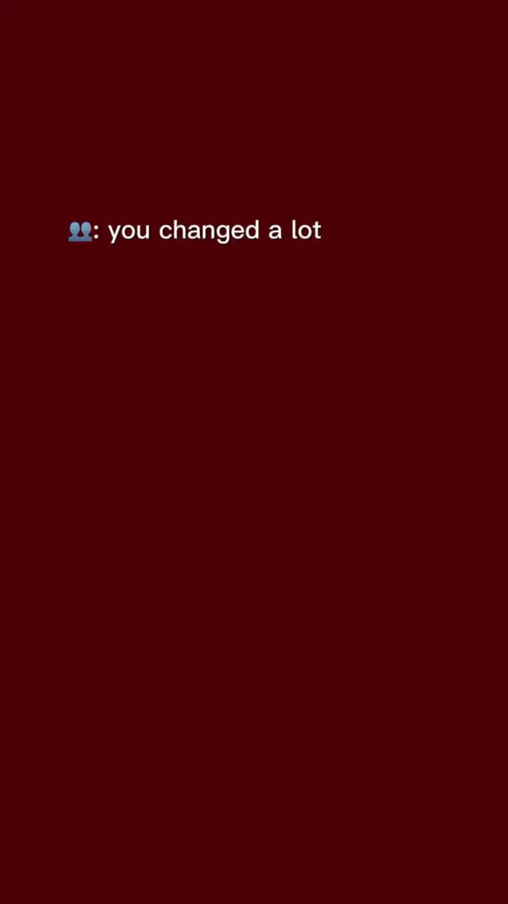 You change