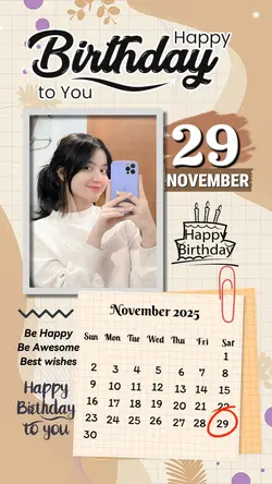 29 NOVEMBER HBD 2025