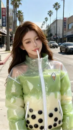 AI áo phao trà sữa