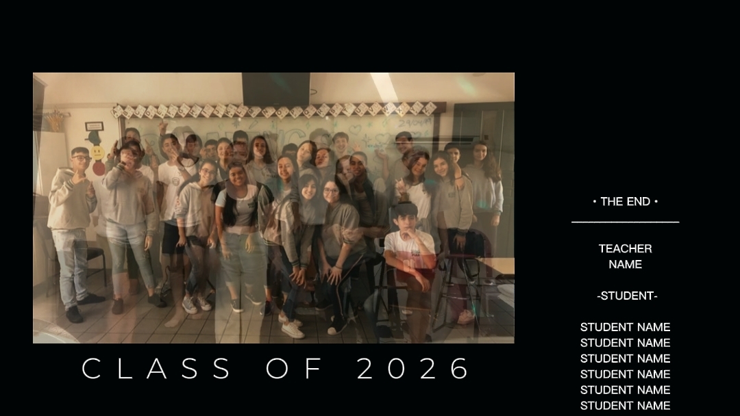 The End Classof2026 