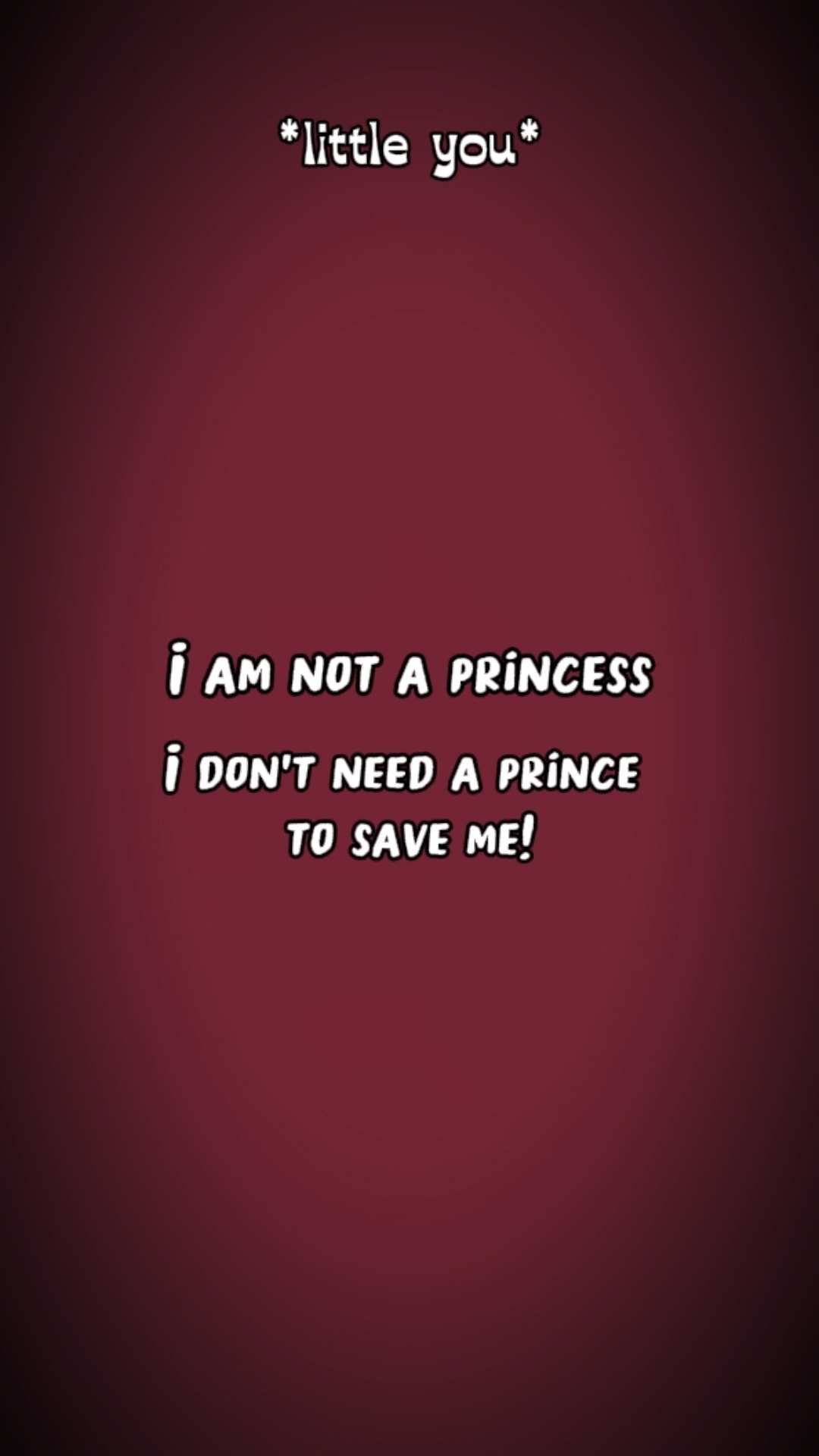 Eu não sou uma princesa 