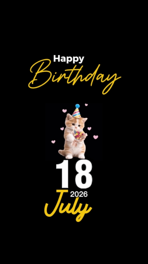 BIRTHDAY CAT