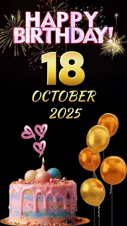 BIRTHDAY 18 OCT 2025