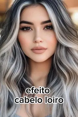 efeito cabelo loiro