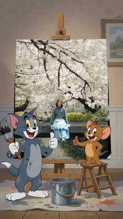 tom & jerry painting