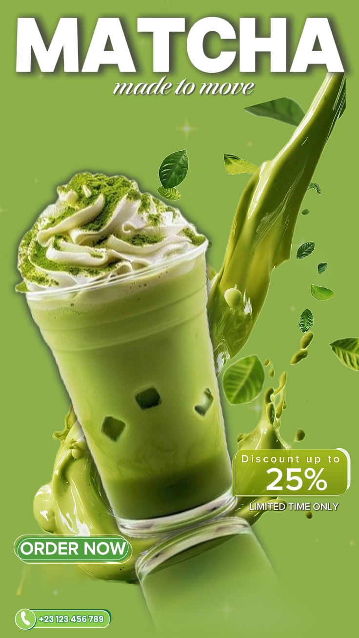 Iklan Poster Matcha
