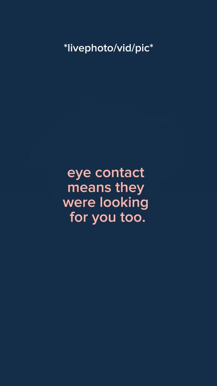 Eye contact