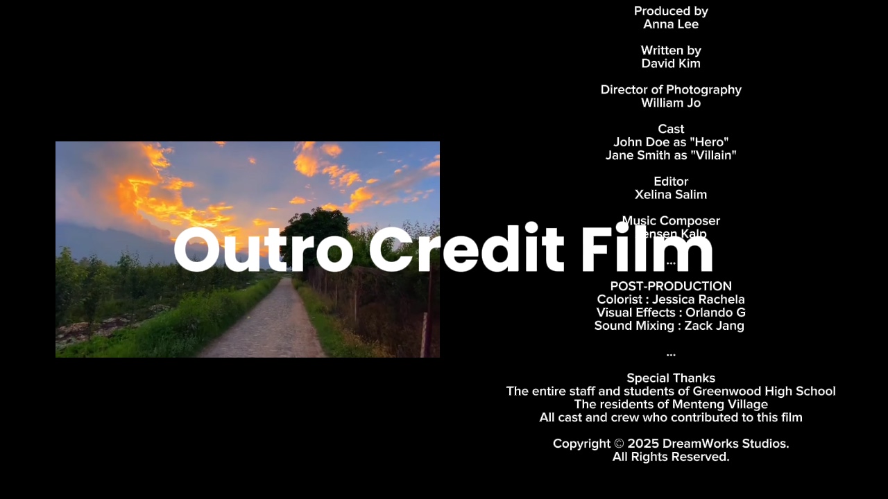 Pelikulang Outro Credit