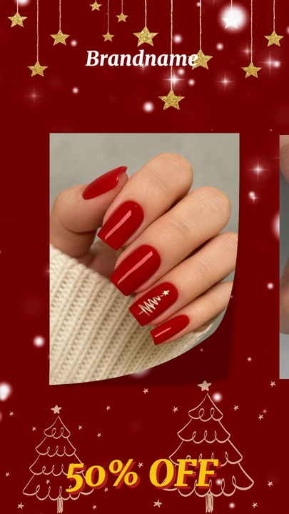 Venda de unhas de natal