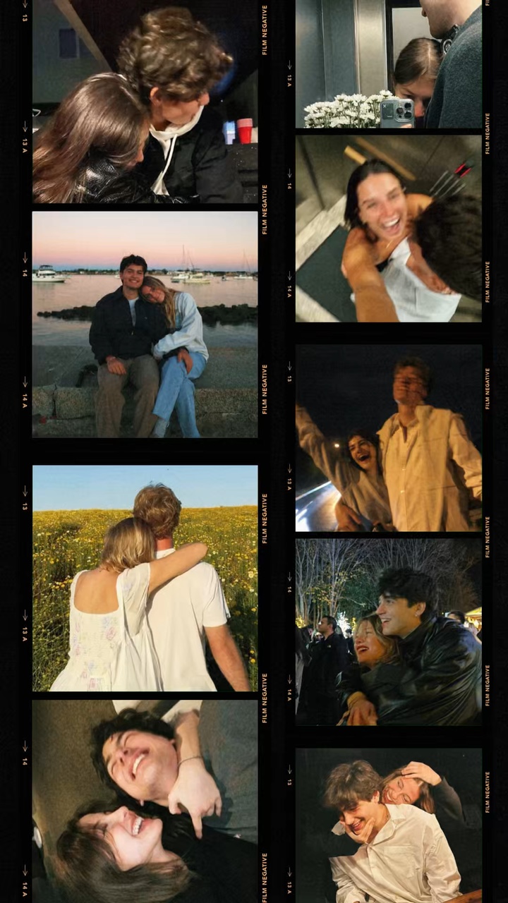 collage de film rétro