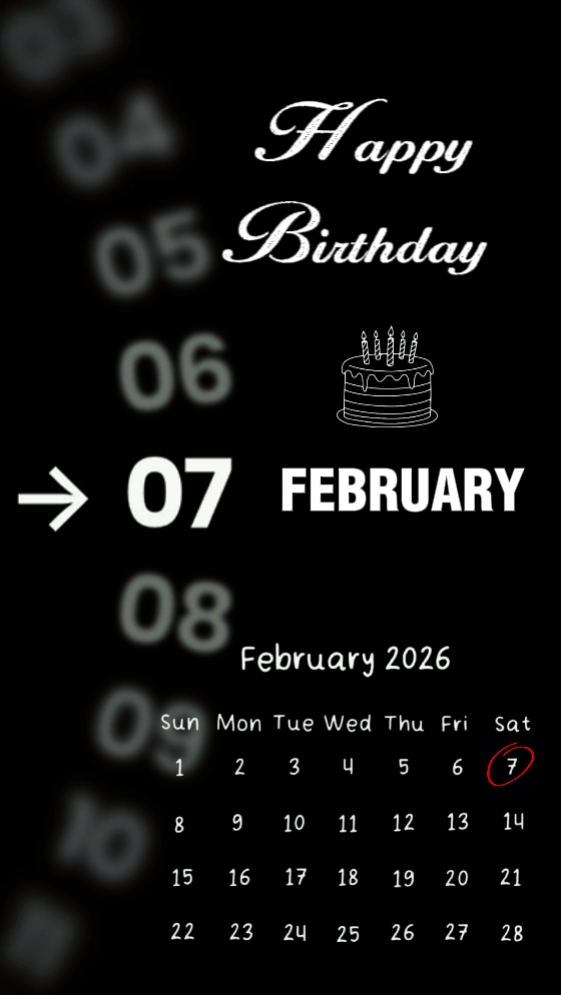 ANNIVERSAIRE 07 FÉVRIER