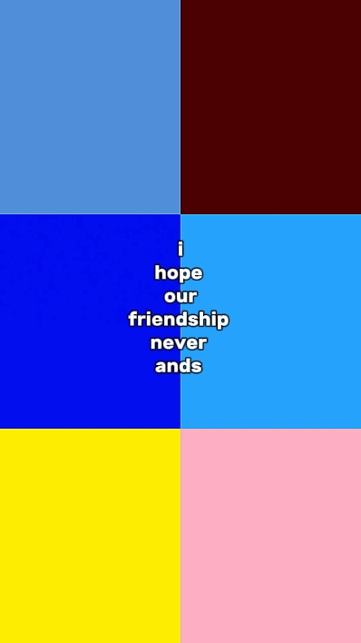 friendship never end