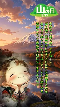 山の日 ご挨拶 1クリップ