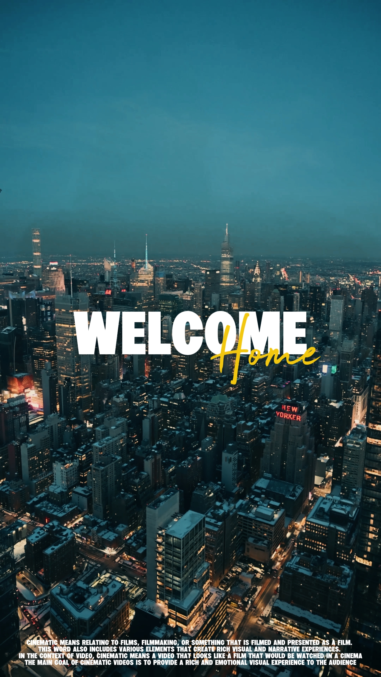 BIENVENUE À LA MAISON
