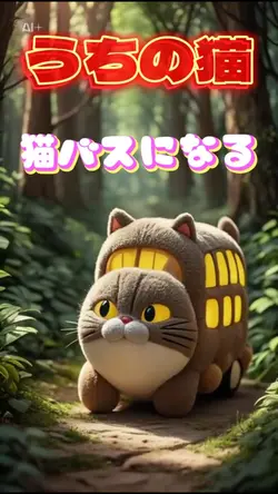うちの猫が猫バスになります