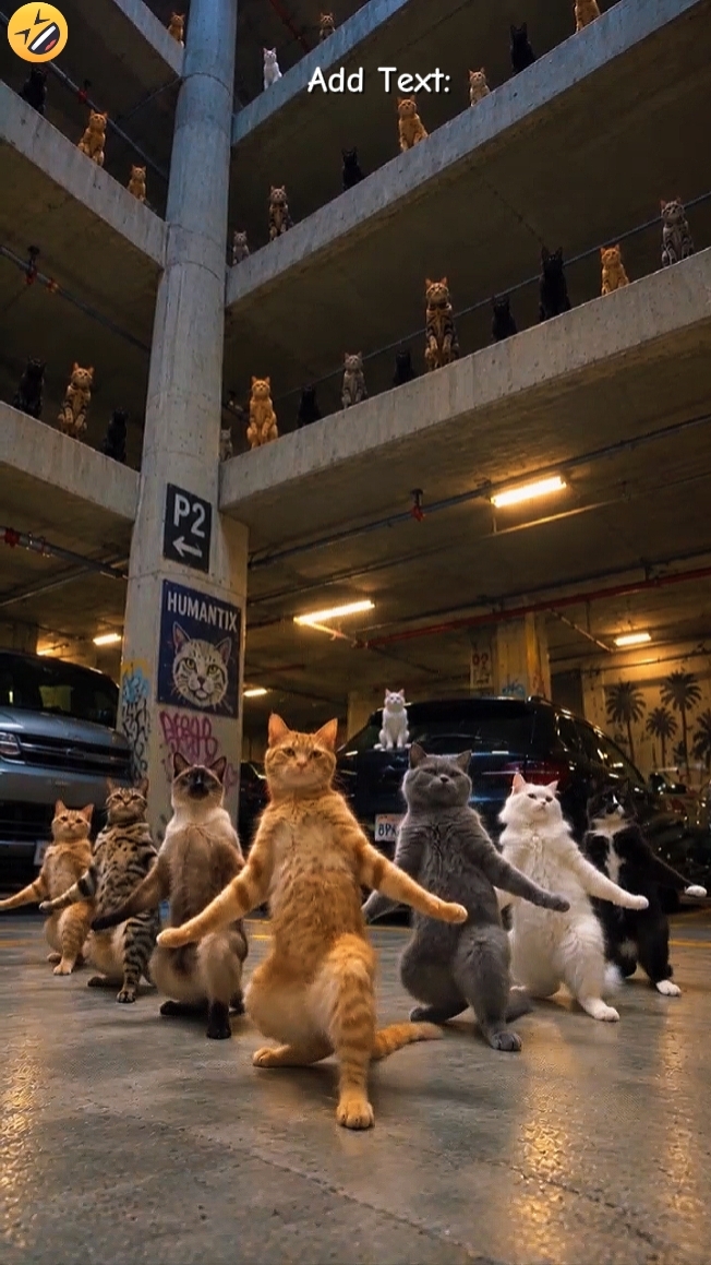Tendance du chat dansant 