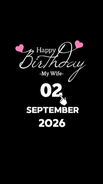 HBD Esposa 2 de septiembre