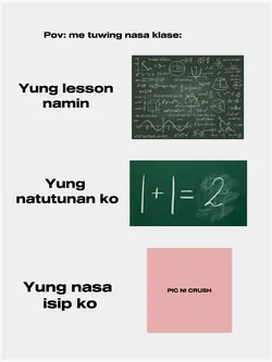 me tuwing nasa klase