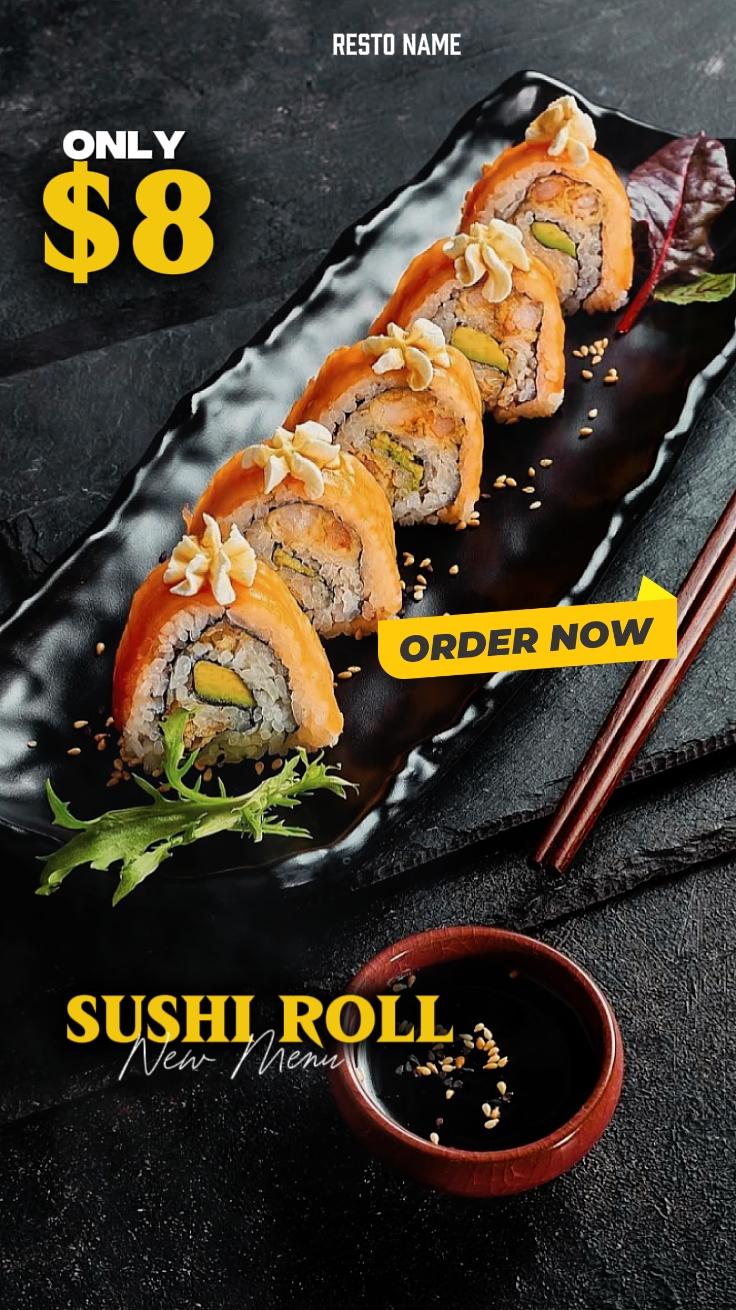 Rolo de sushi 