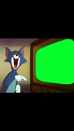 tom laught at tv