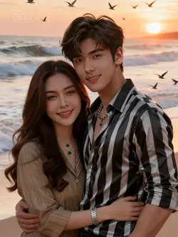 Ai hugging couple 