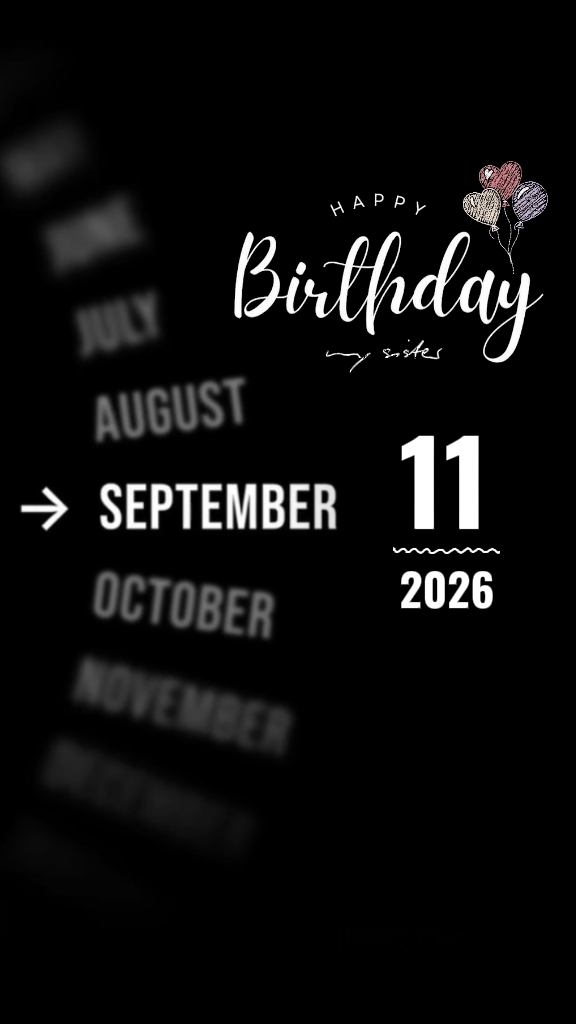 Bday Sister 11 Sept