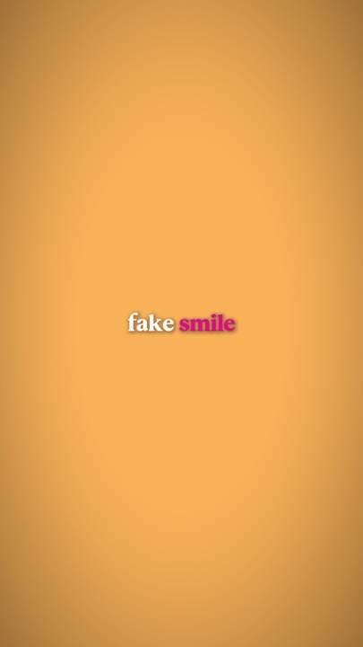 fake smile