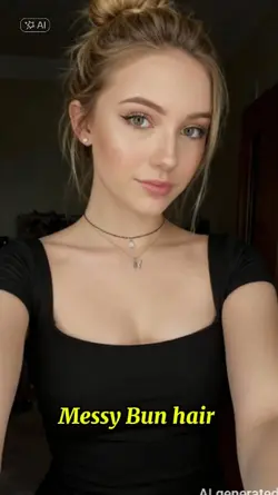 Messy Bun hair 