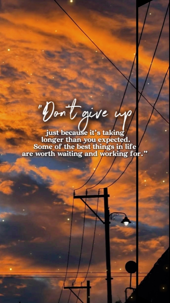 DON'T GIVE UP