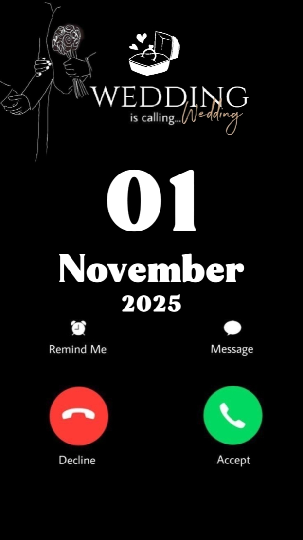 NOVEMBER 01 WEDDING