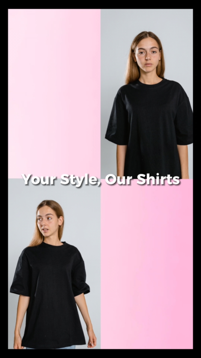 Tampilan Produk Pakaian Fashion Gaya TikTok