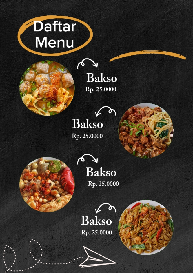 Menu Daftar 