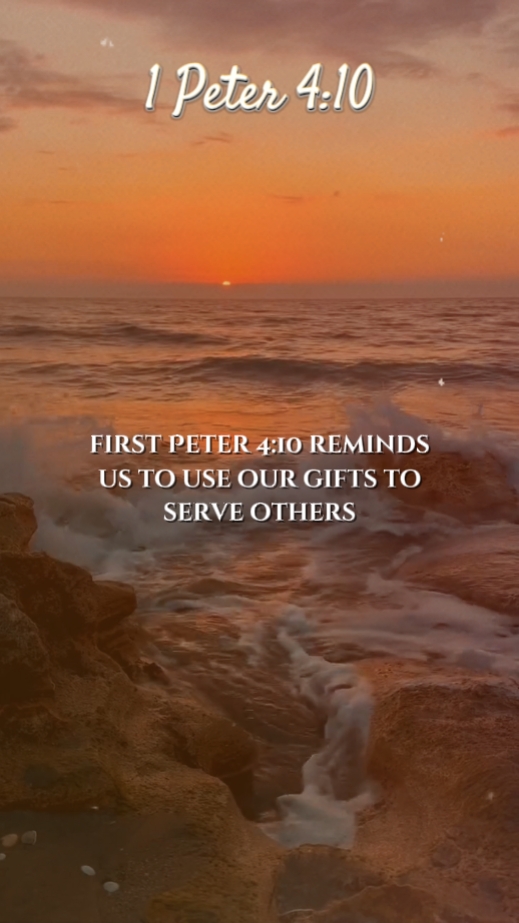 1 Pierre 4 : 10