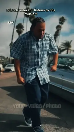 LISTENS TO 90s MUSIC