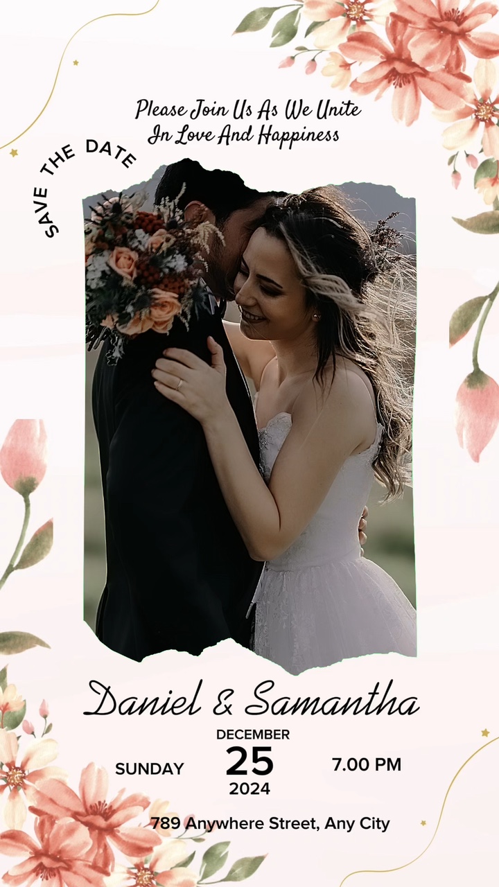 11 Tarjeta de boda feliz