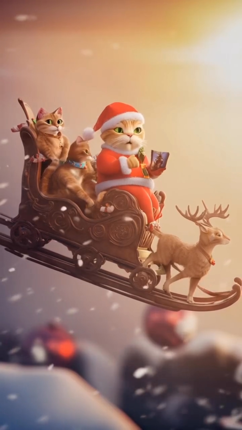 Kucing lucu santa