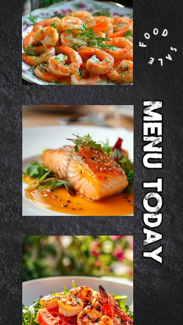 Promoción Del Menú De Comida