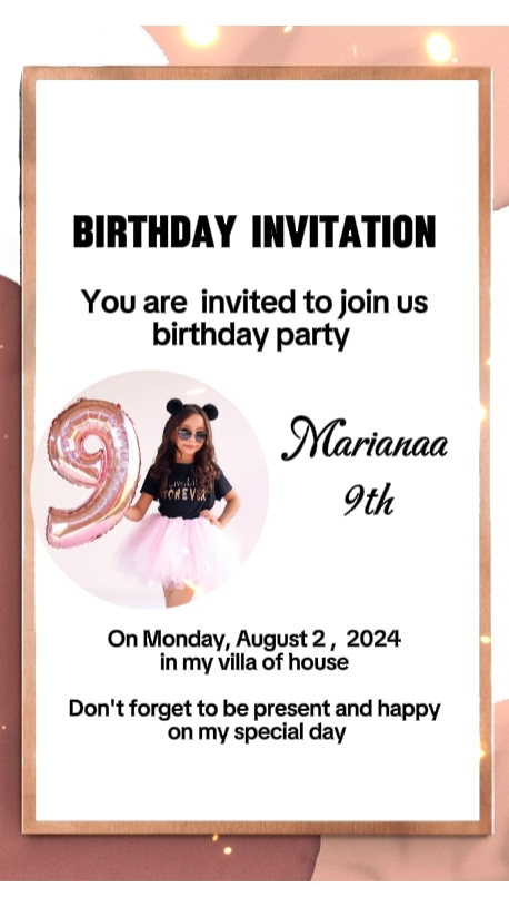 Convite de aniversário