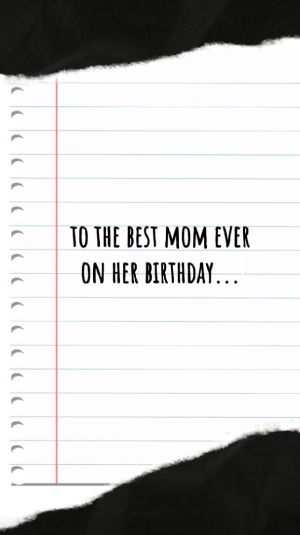 Feliz aniversário mãe