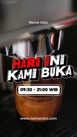 HARI INI KAMI BUKA