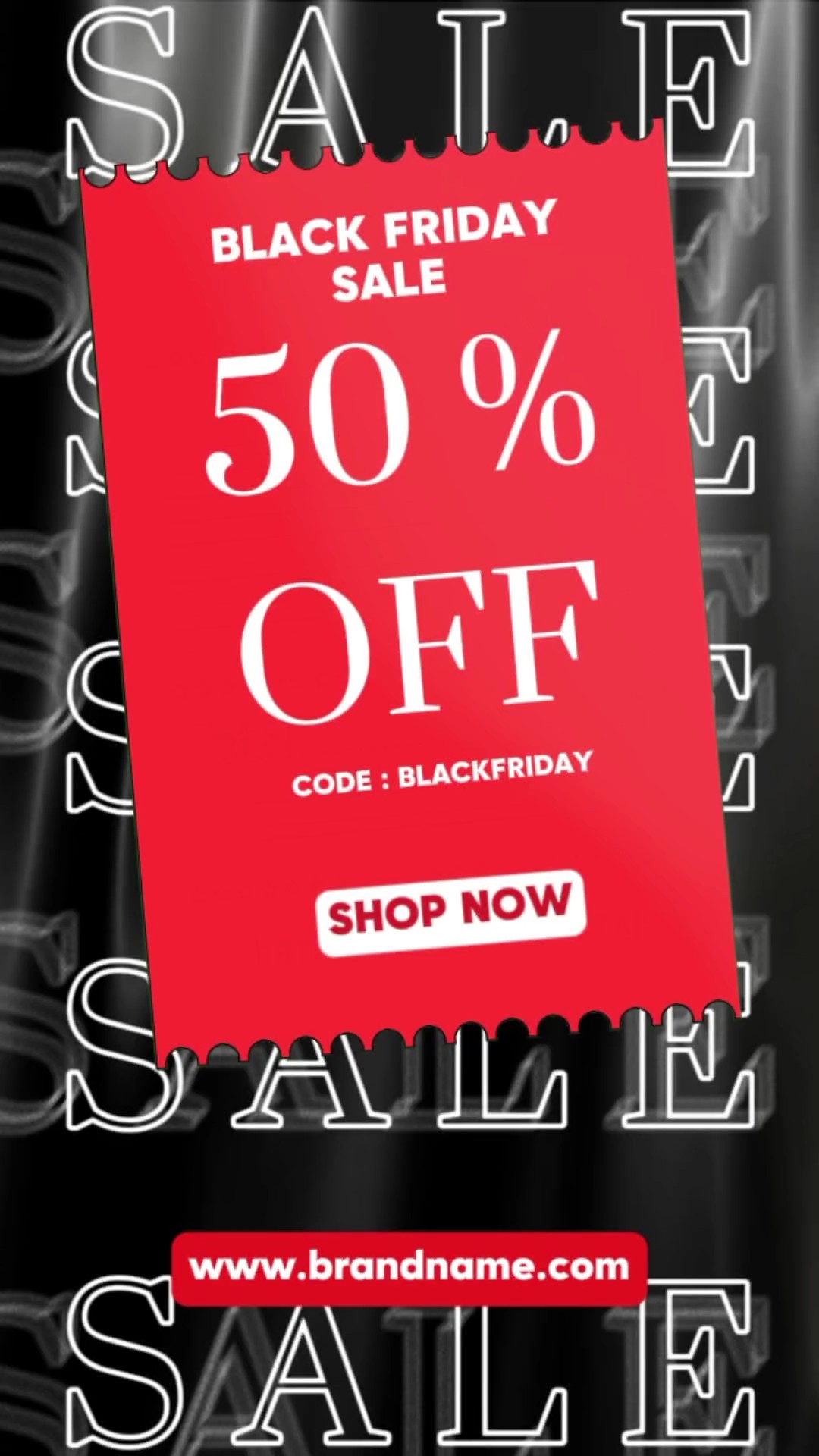 Black Friday Sale Dynamische Poster-Vorlage