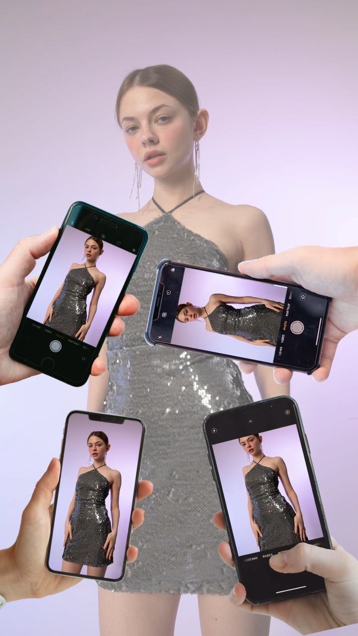 Pantalla de ropa de mujer