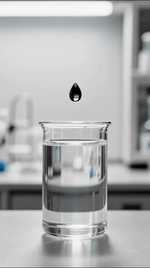 gouttes d'eau en verre